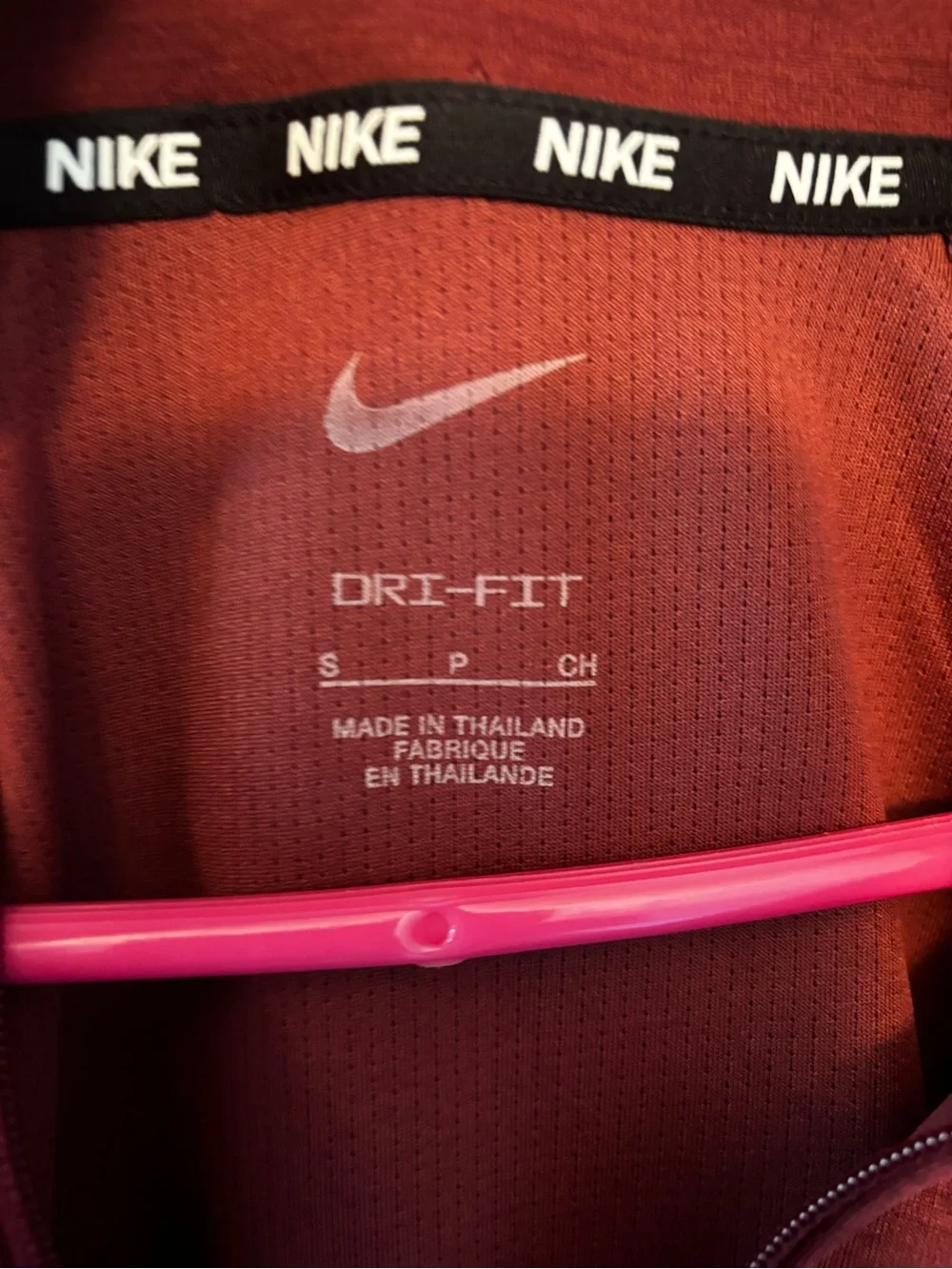 Nike Women’s Maroon Half-Zip Pullover Hoodie
